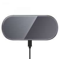 15W fast charging Wireless charger metal ultra-thin  glass mirror function